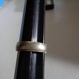Lovely Sterling Silver Wedding Type Band Sz 5.75" 3.7 Grams